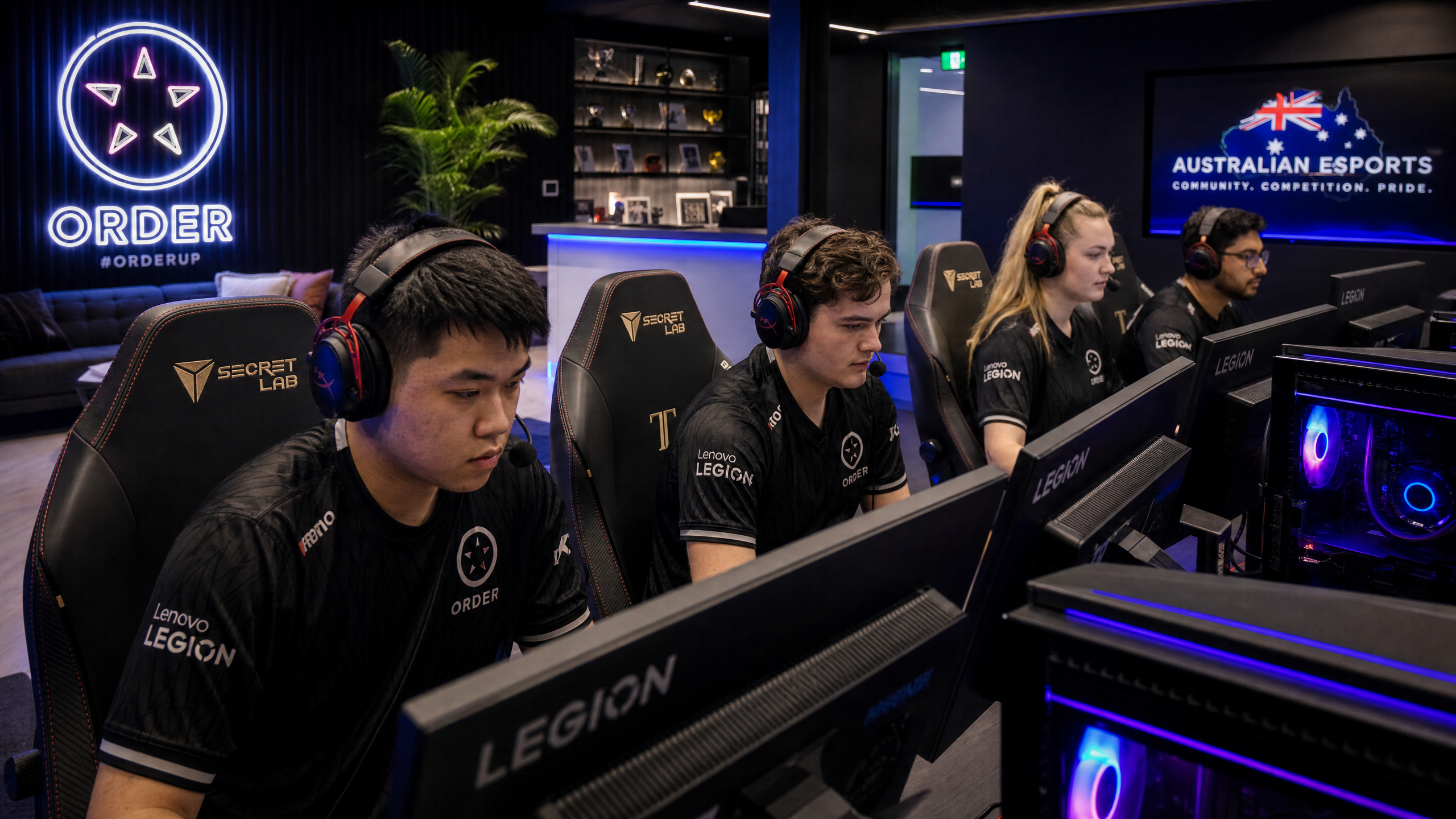 ArenaPulse team at gaming lounge